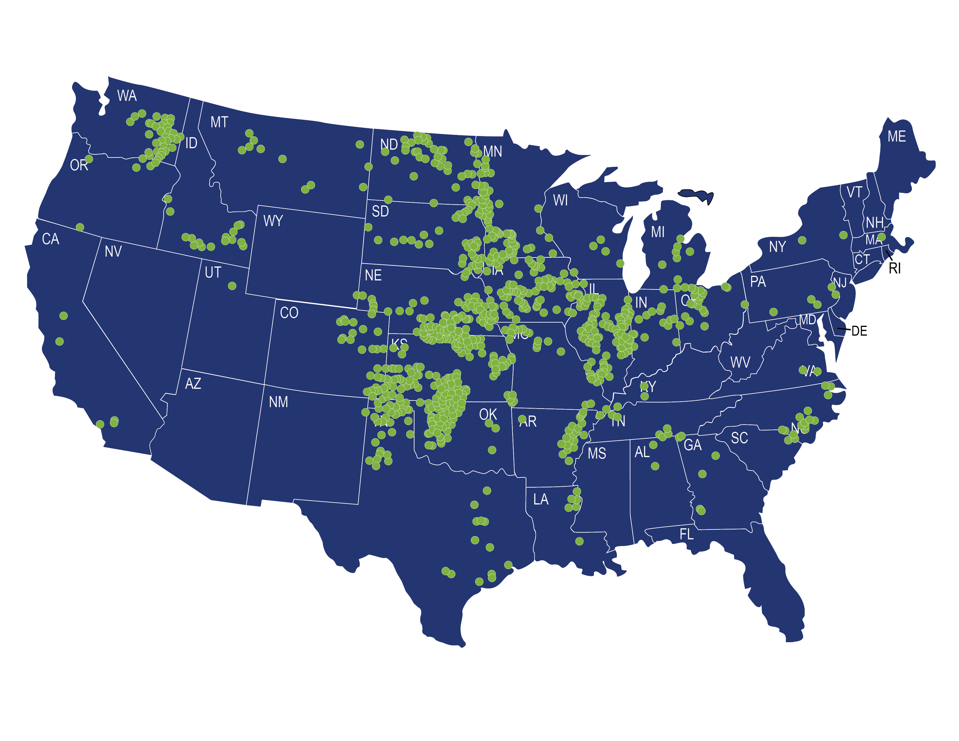 Bushel Locations