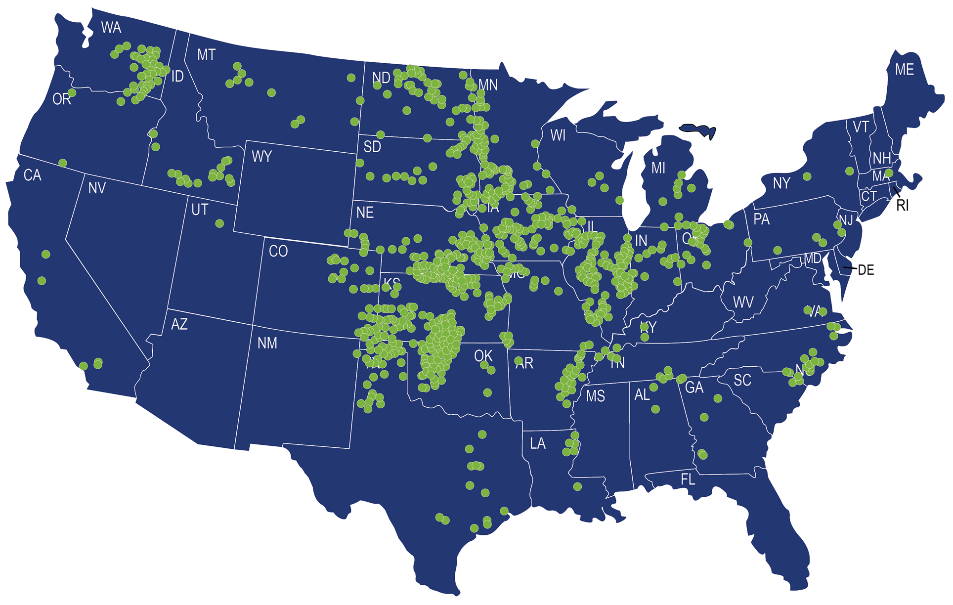 Bushel Locations