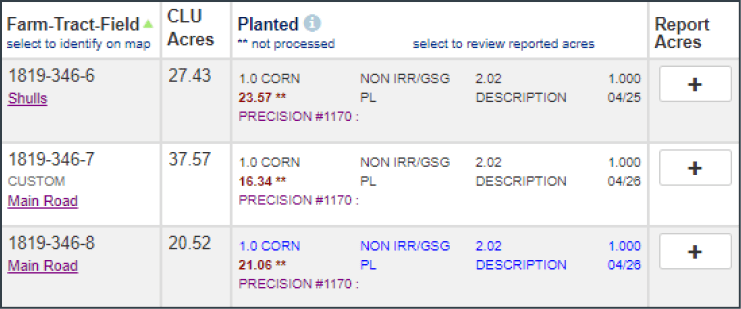 Farm-Tract-Field screenshot